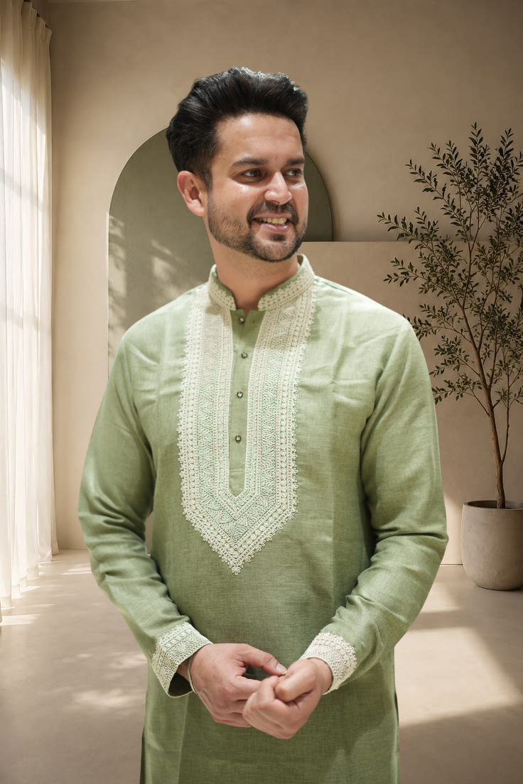 Mehfil Sage Kurta Set