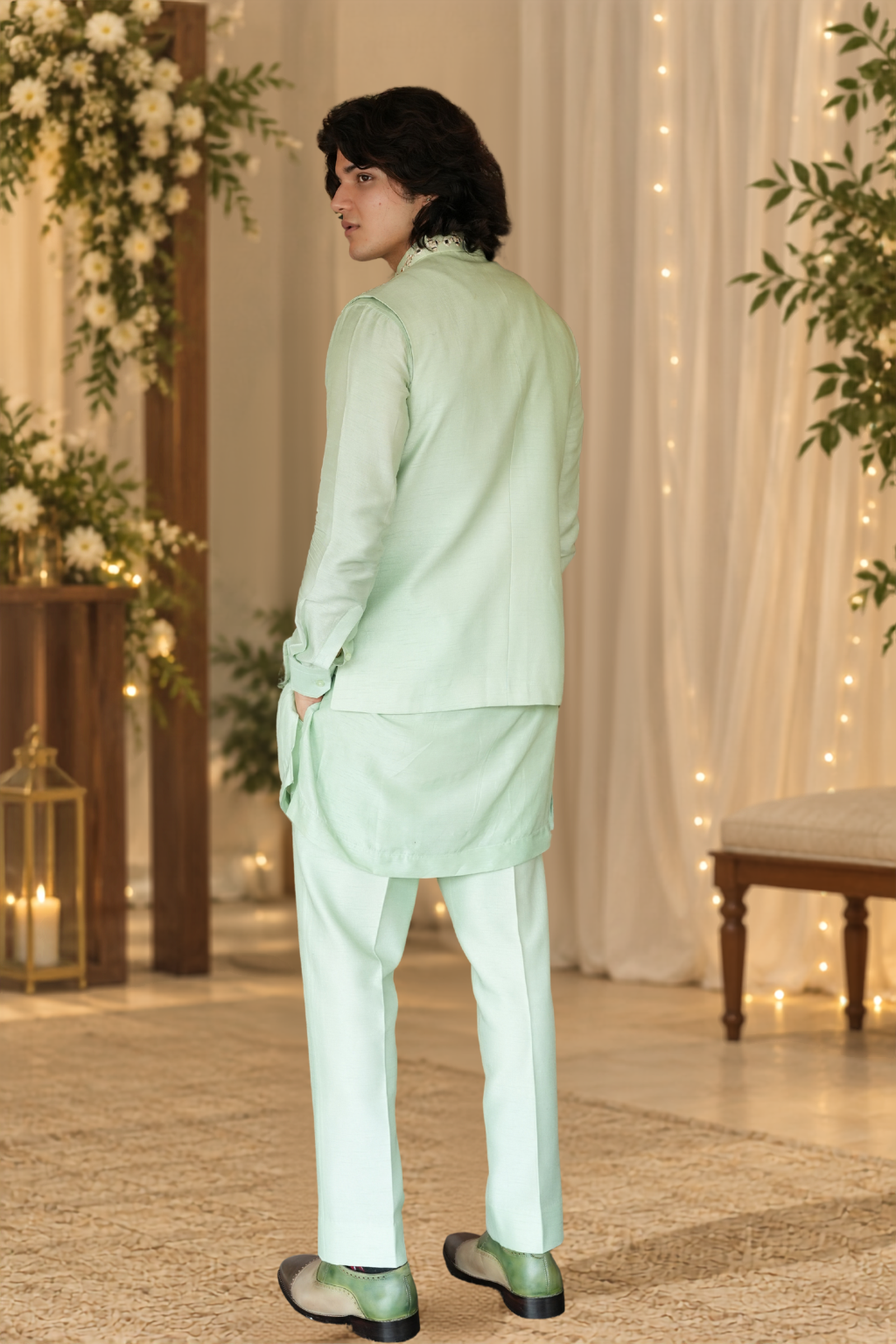 sage pista kurta set