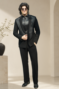 Black Velvet Edge Suit