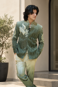 sage green indo western