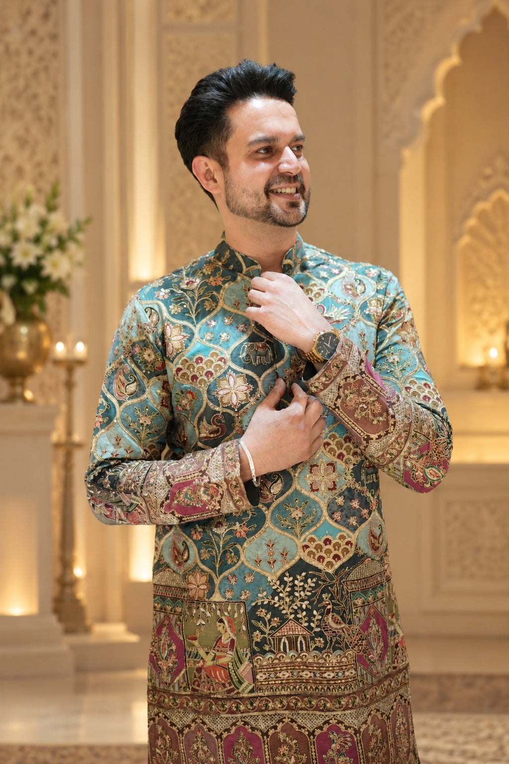Mughal Art Printed Kurta