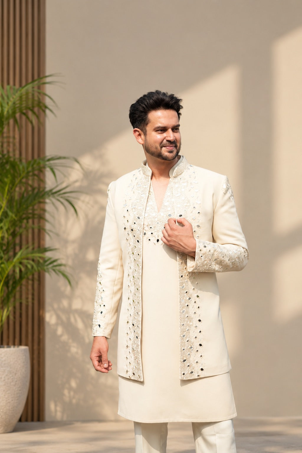 Champagne Royale Kurta Set
