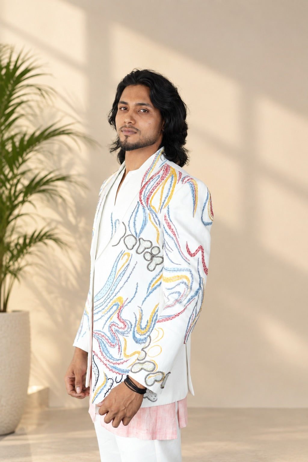 Royal Ivory Designer Blazer Set