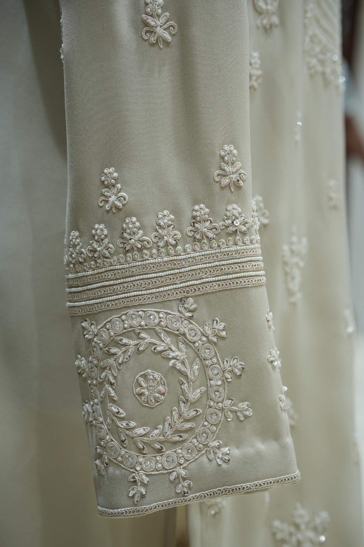 Ivory Embroidered Kurta