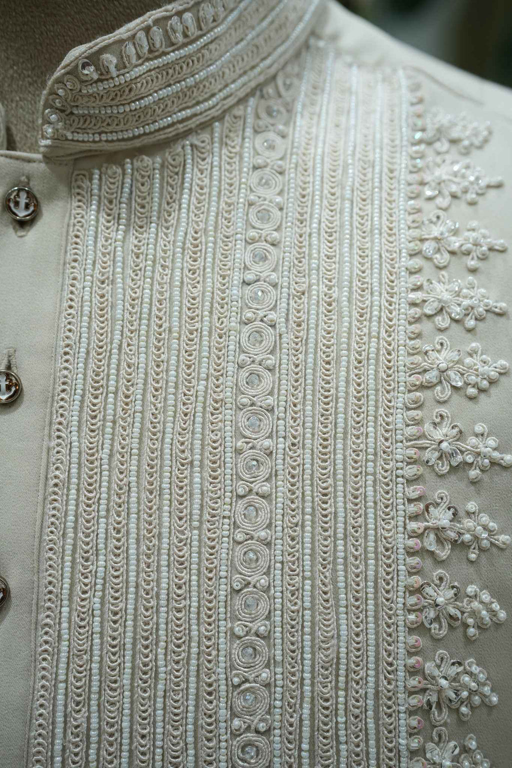 Ivory Embroidered Kurta
