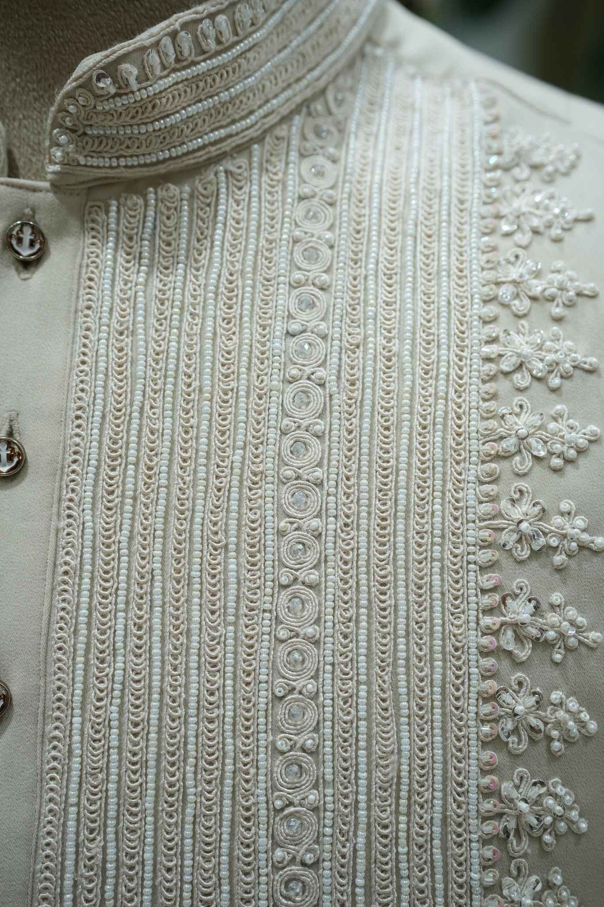 Ivory Embroidered Kurta