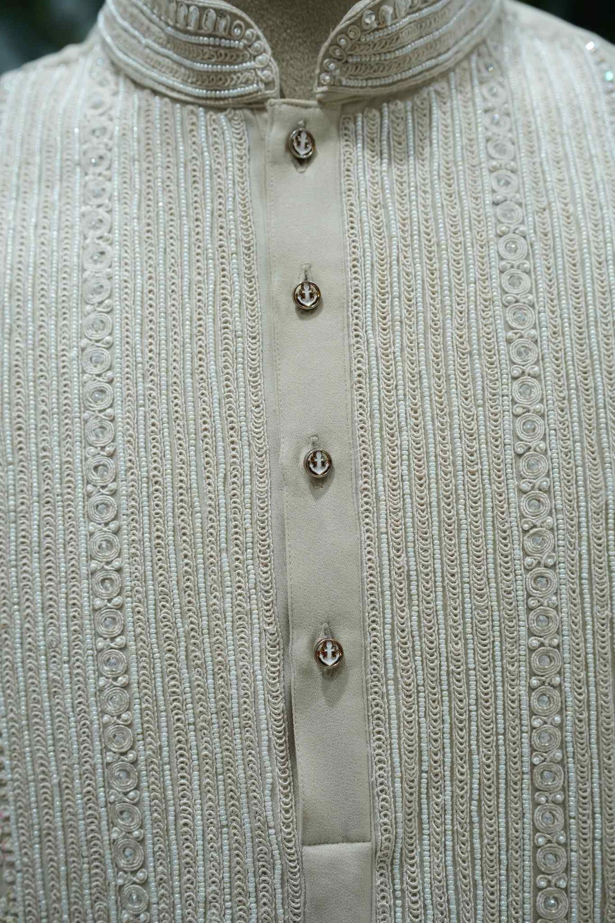 Ivory Embroidered Kurta