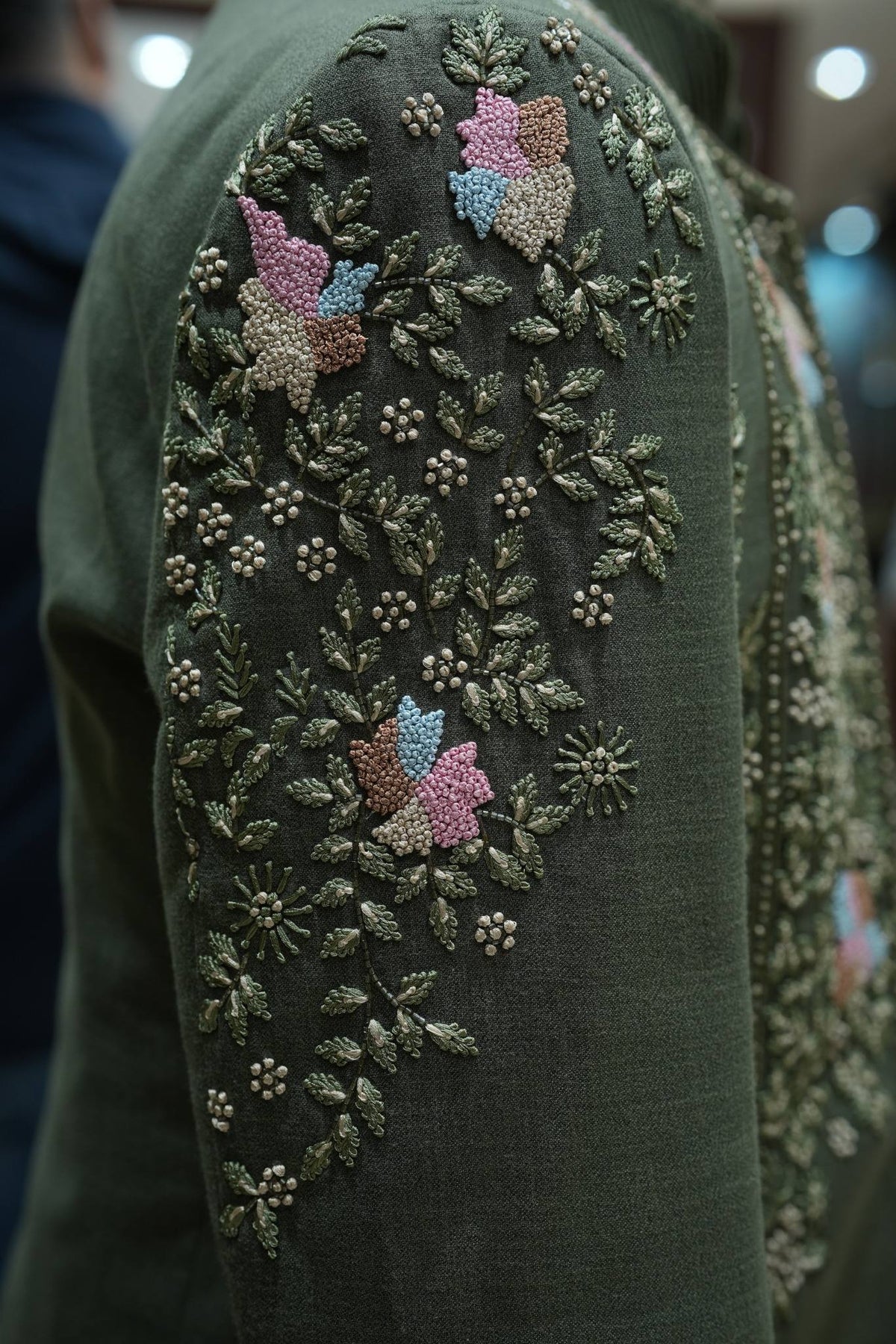 Zar-e-Sabz Embroidered Sherwani